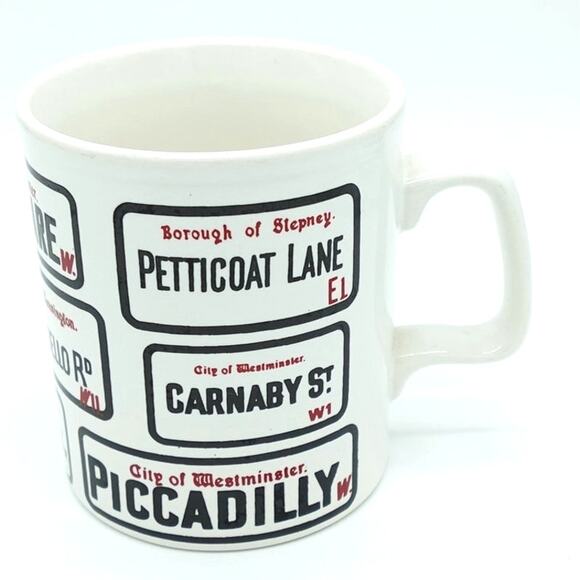 FLASH SALE 🍒 Travel Mug Vintage City of Westminster London Streets - Picture 1 of 6